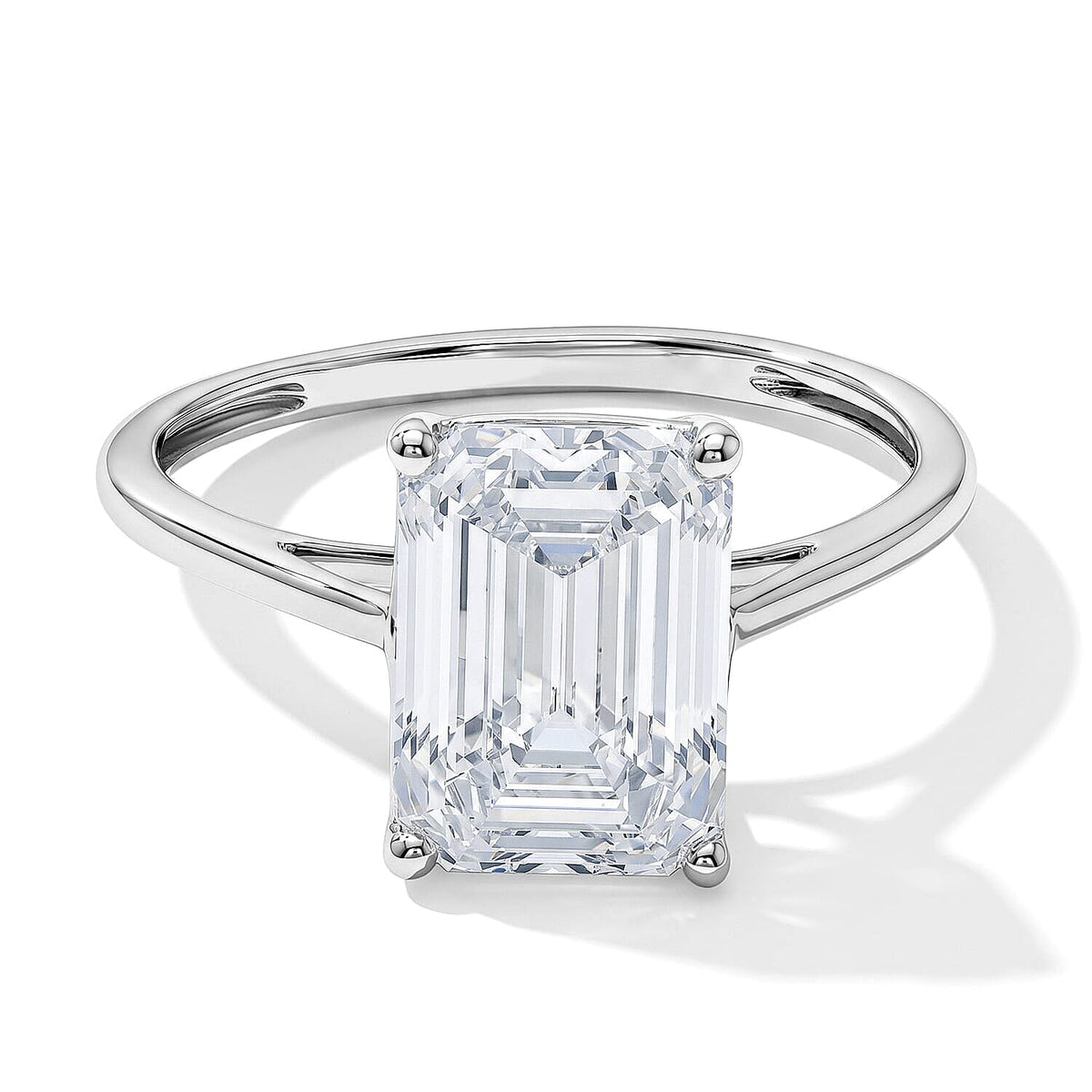 14K White Gold Luxuriant Lab Grown Diamond (G, VS) Ring (Size 10.0) 5.00 ctw
