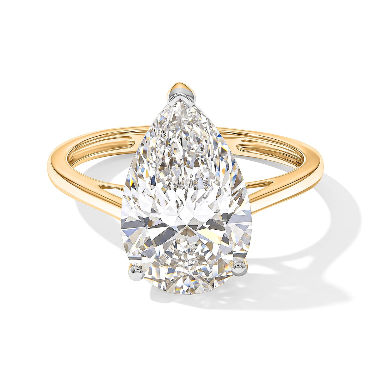 14K Yellow Gold Luxuriant Lab Grown Diamond (G, VS) Ring (Size 10.0) 5.00 ctw