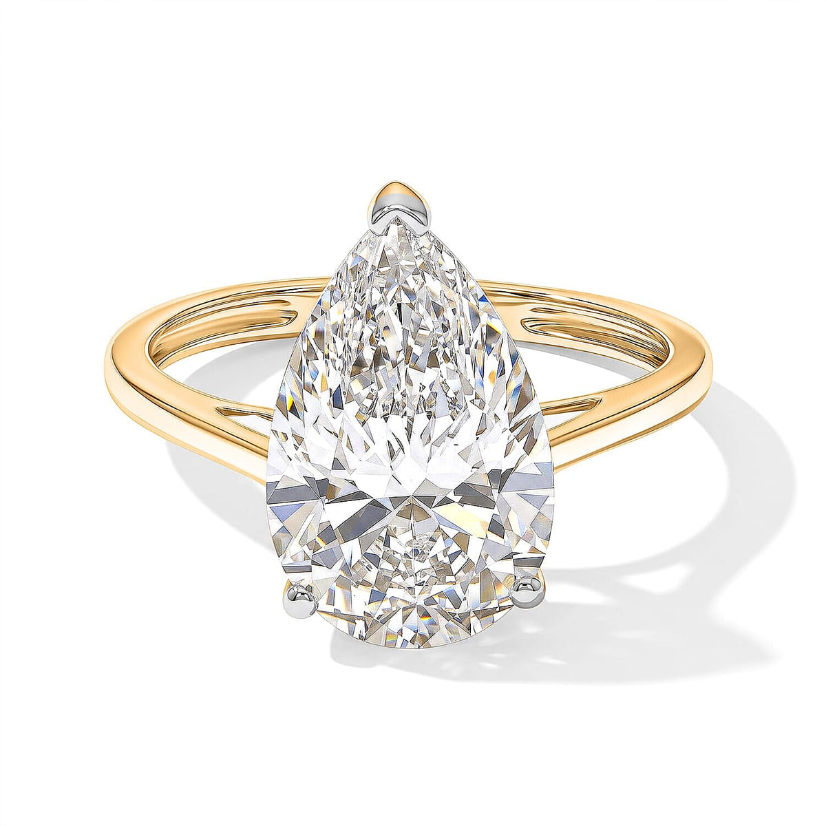 14K Yellow Gold Luxuriant Lab Grown Diamond (G, VS) Ring (Size 10.0) 5.00 ctw