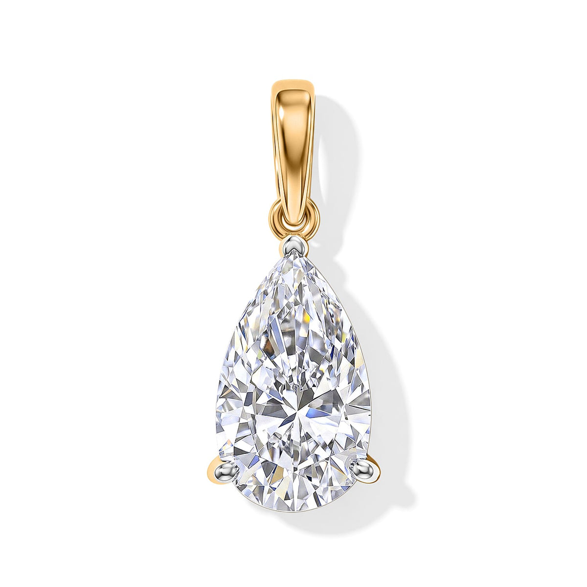 Lab Grown Diamond EF VS 2.00 ctw Pendant Without Chain 10K White Gold