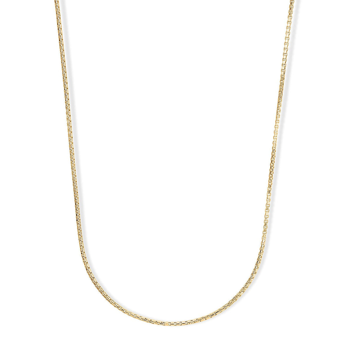 14K Yellow Gold Hollow Venetian 1.5mm Necklace (20 Inches) (3.60 g)