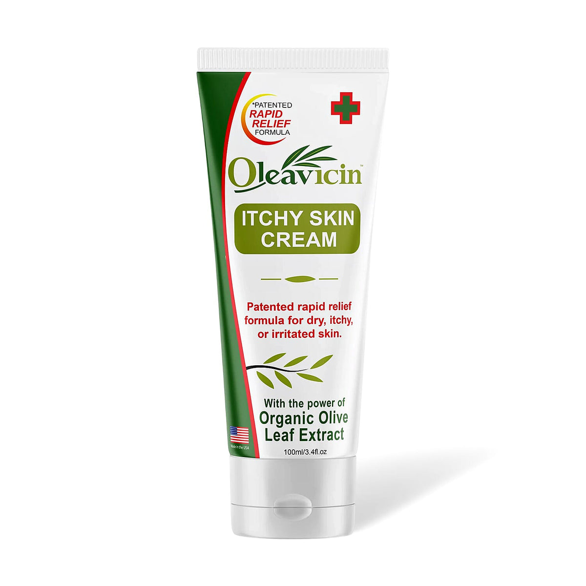 Oleavicin Itchy Skin Cream (3.4oz) Made in USA