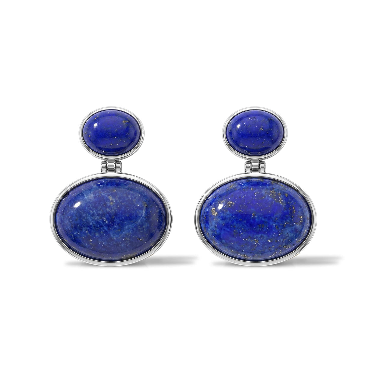 EverTrue Lapis Lazuli Earrings in Platinum Bond 33.85 ctw