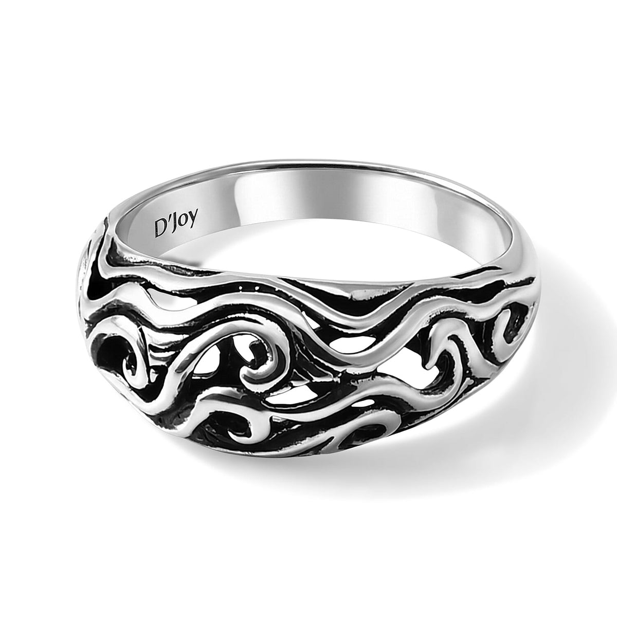 D'Joy Bali Legacy Kintamani Volcano Ring in Sterling Silver (Size 10.0) 3.80 Grams