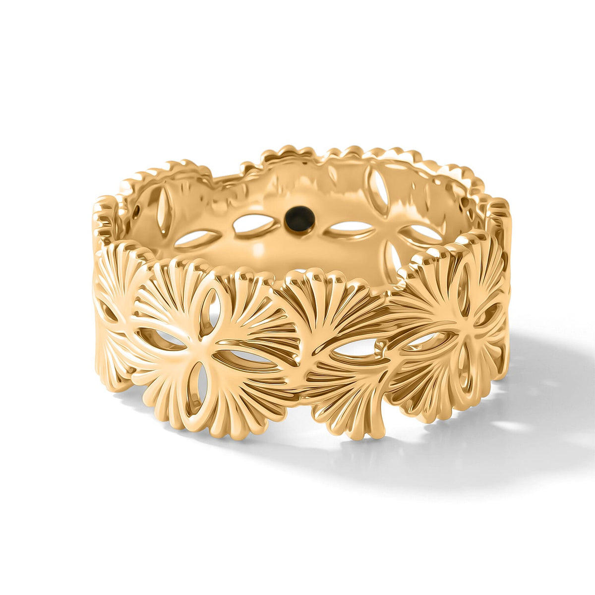 GP 14K Yellow Gold Floral Ring (Size 10.0) (2.20 g)