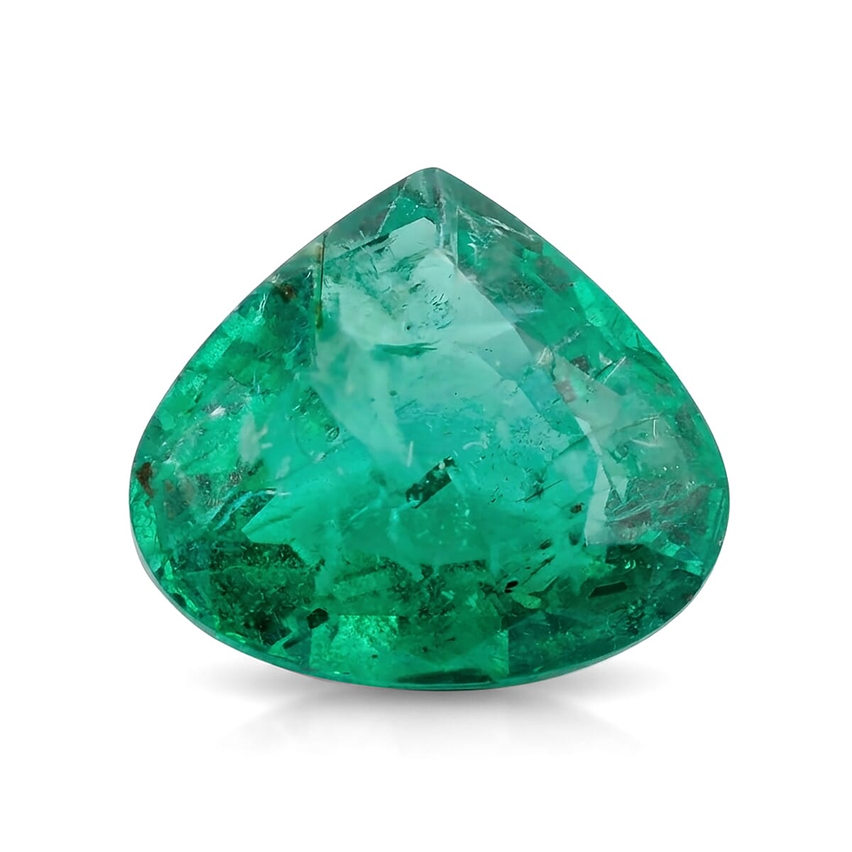 Certified and Appraised AAAA Zambian Emerald (Fancy Free Size) 3.50 ctw
