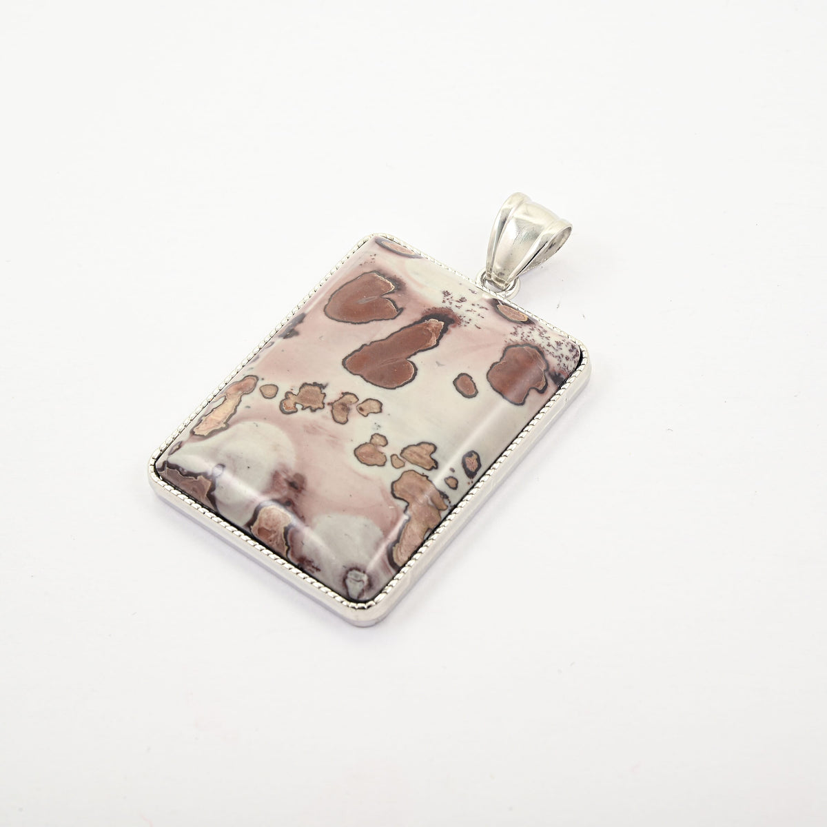 Rectangle Smoky Quartz 115.00 ctw Pendant without Chain in Silvertone