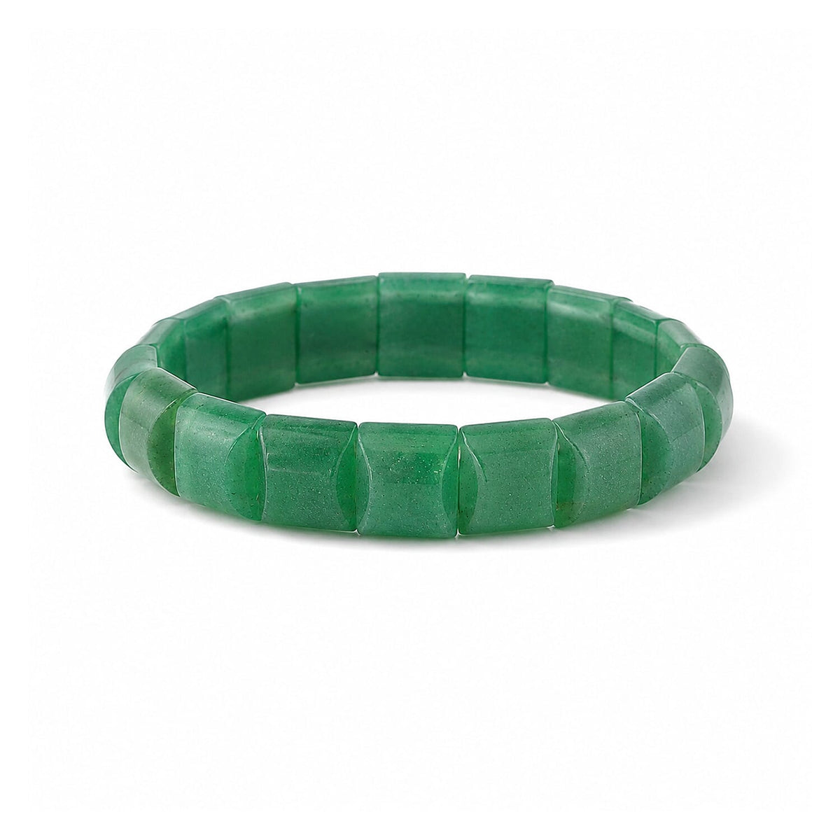 Green Aventurine 118.00 ctw Mini Section Stretch Bracelet