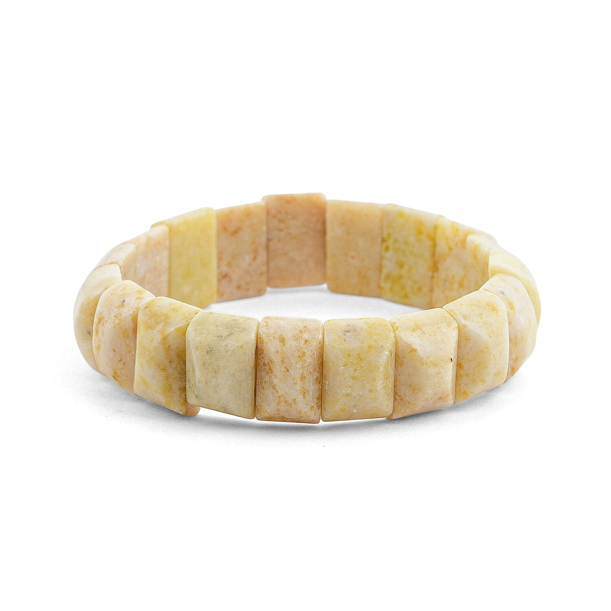 Green Aventurine 118.00 ctw Mini Section Stretch Bracelet