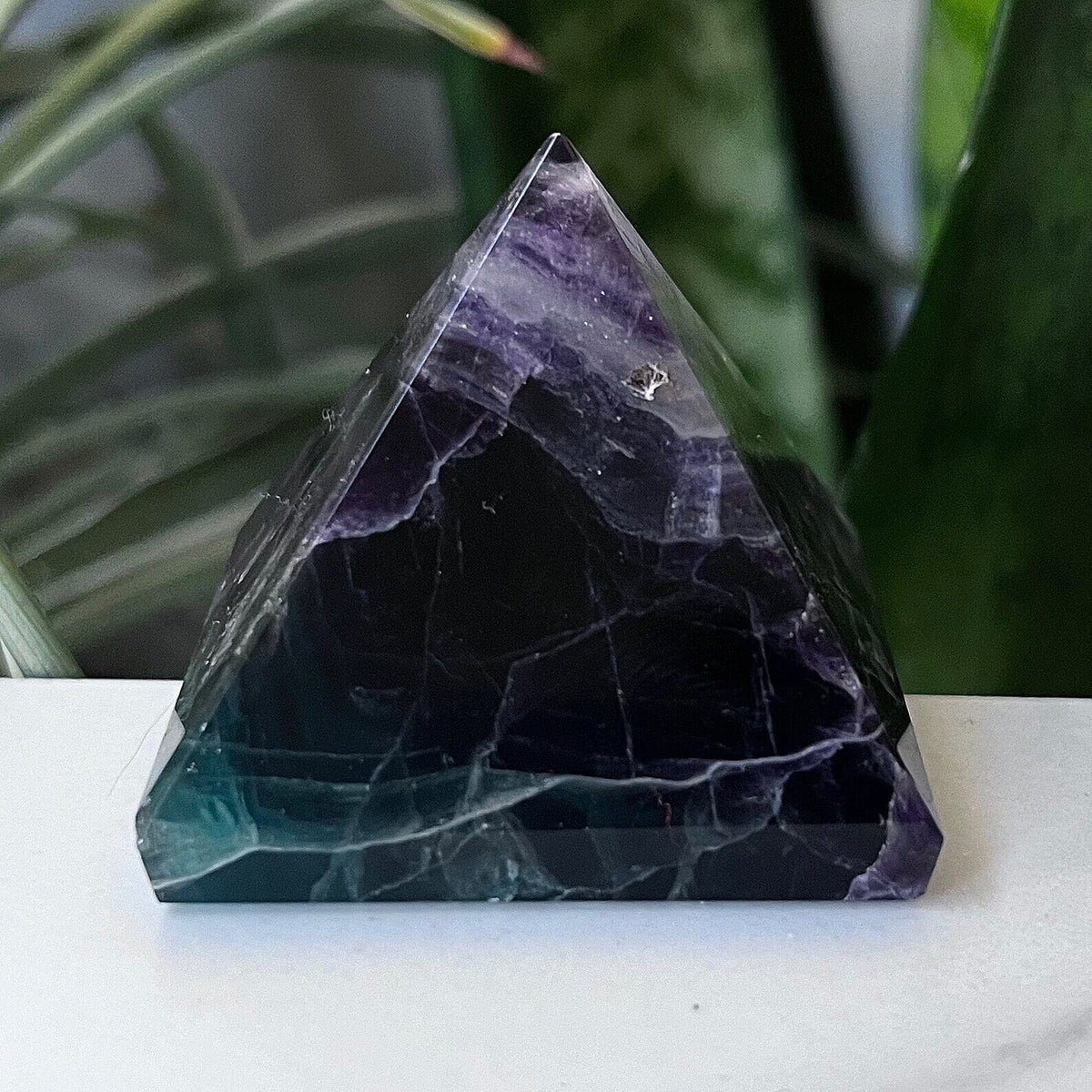 Purple Fluorite Pyramid 2" 830 ctw