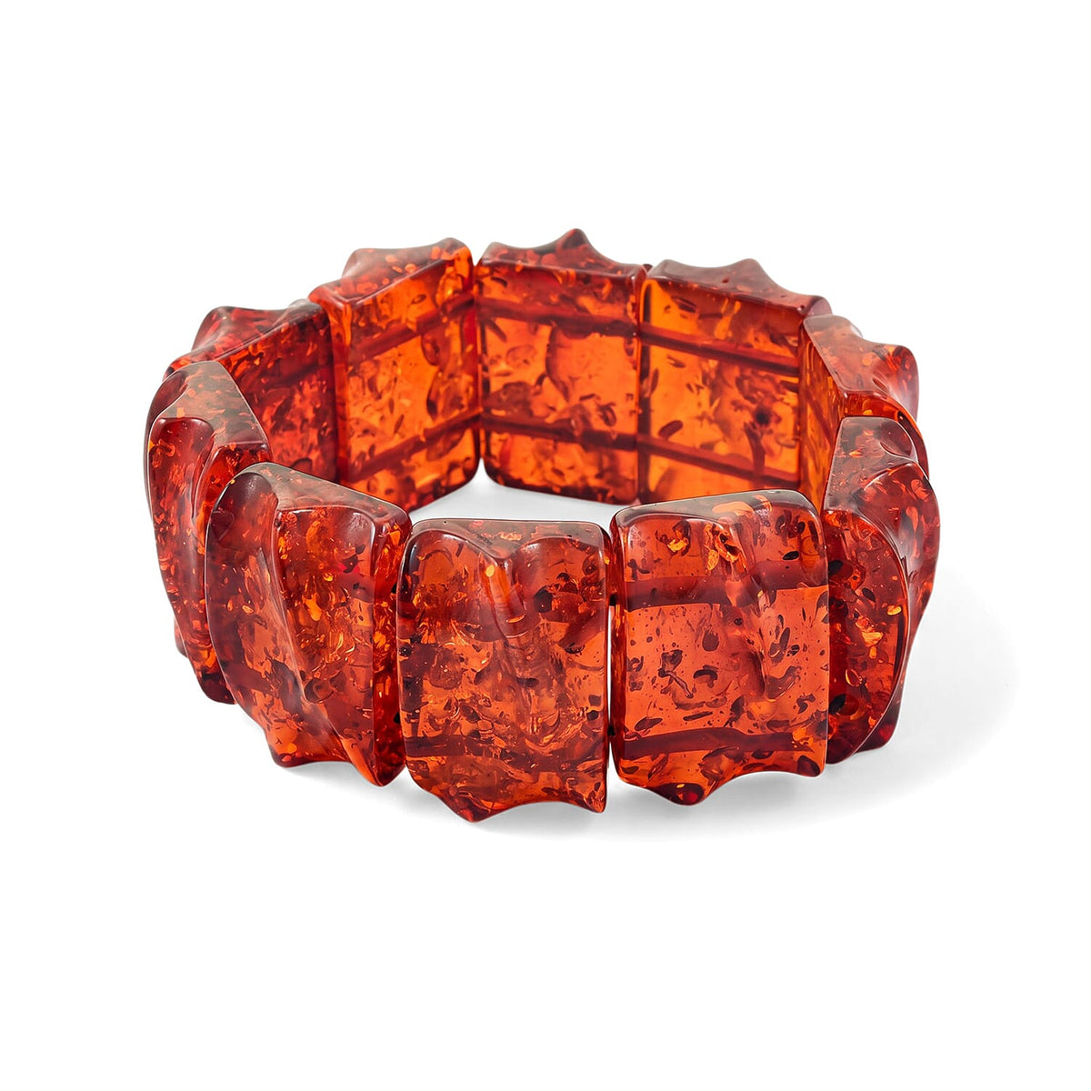 Amber 385.00 ctw Stretch Bracelet