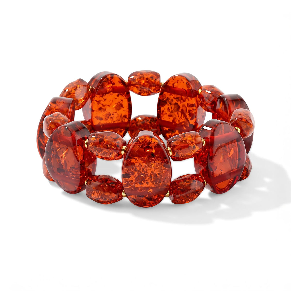 Amber 196.00 ctw Stretch Bracelet