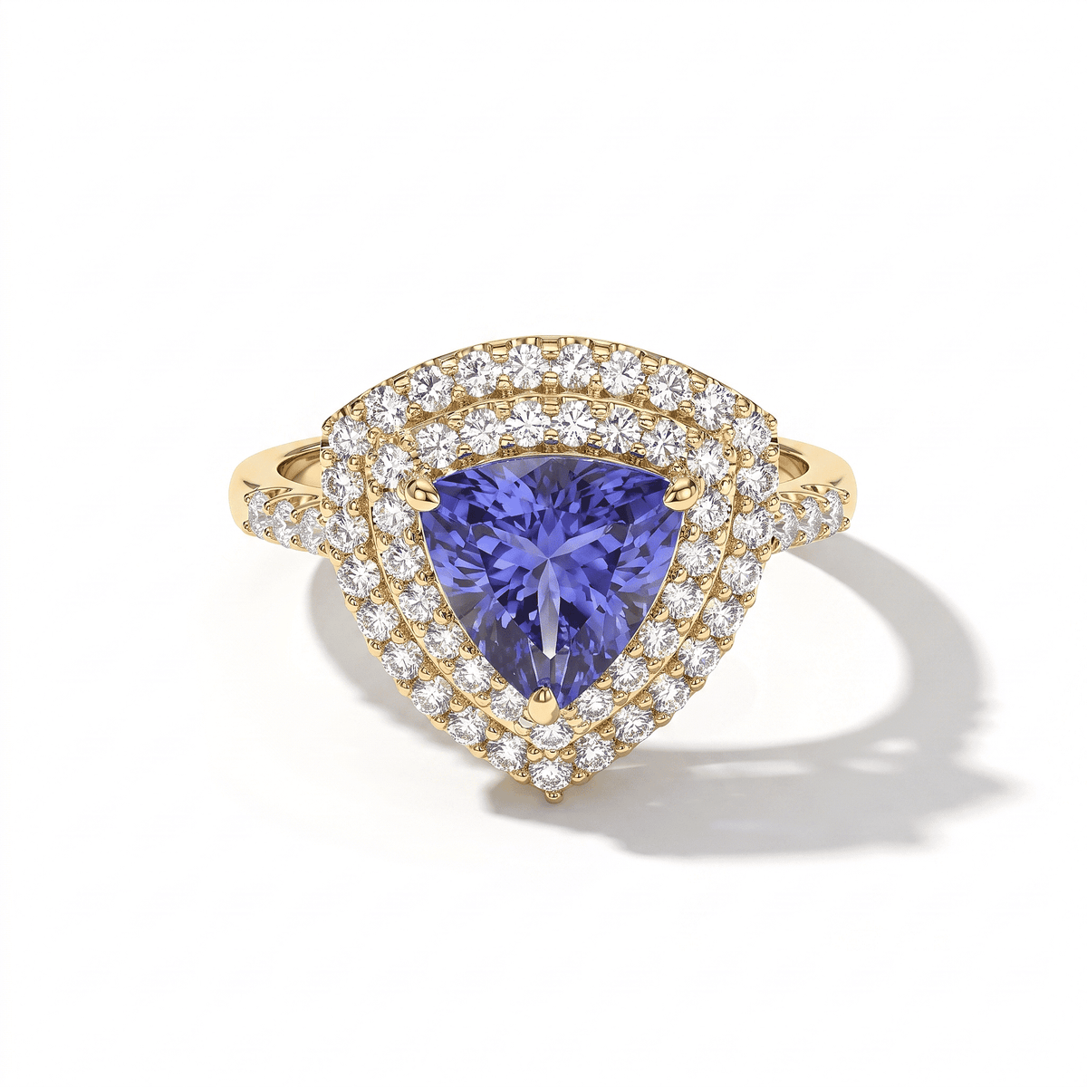 10K Yellow Gold AAA Radiant Ember Garnet, Luxuriant Lab Grown Diamond (VS) (0.50 cts) Ring (Size 10.0) 2.60 ctw