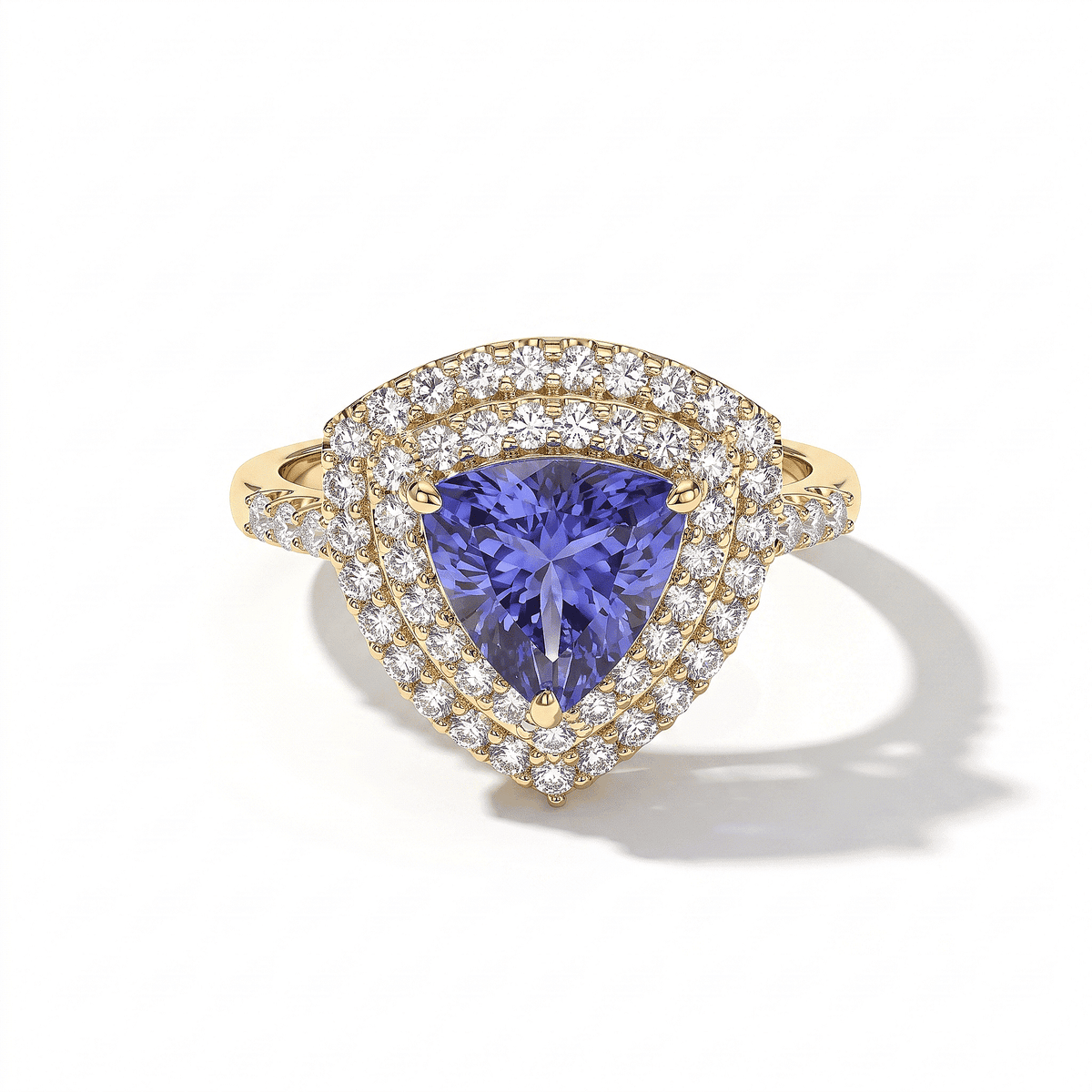 10K Yellow Gold AAA Radiant Ember Garnet, Luxuriant Lab Grown Diamond (VS) (0.50 cts) Ring (Size 10.0) 2.60 ctw