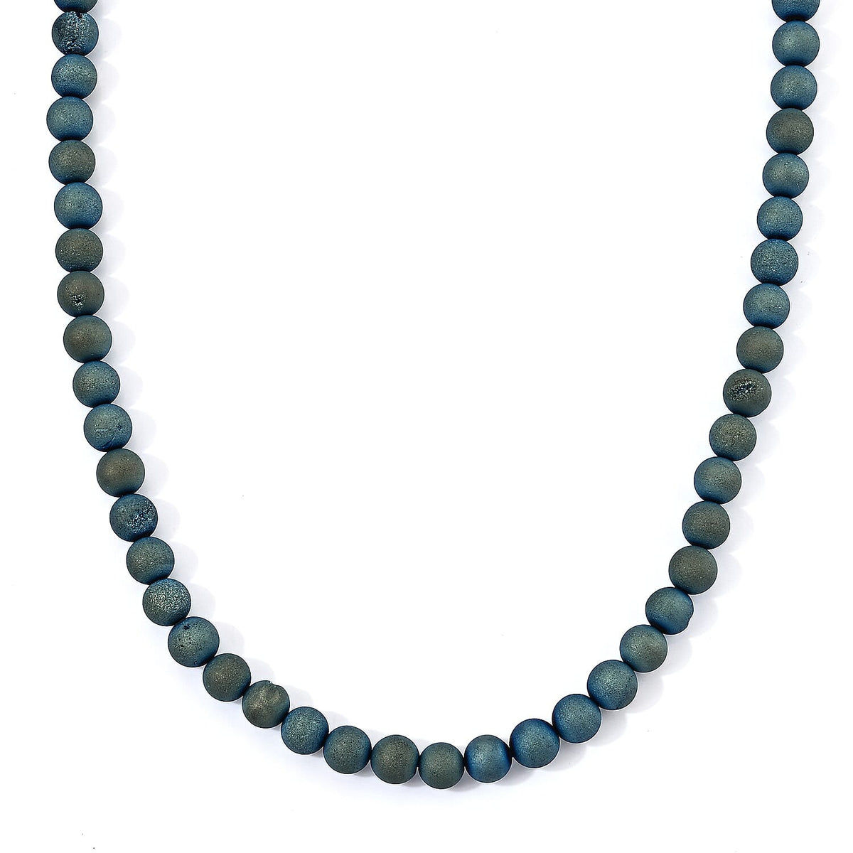 GCS Drusy Agate (160.00) ctw Beaded Strand 15 Inches
