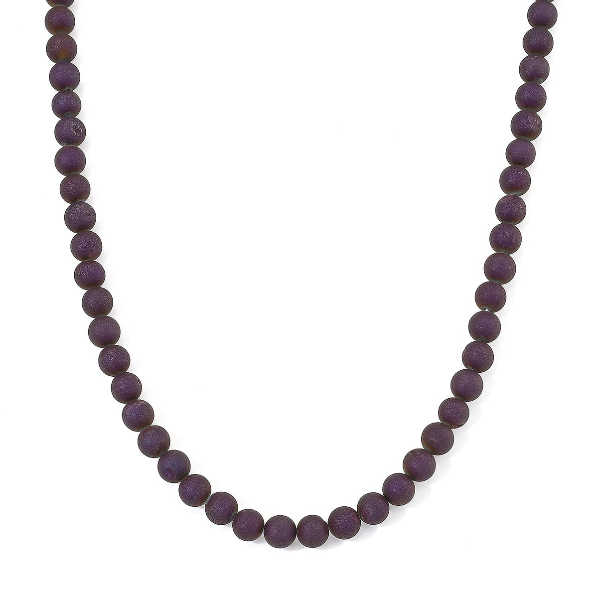 GCS Drusy Agate 160.00 ctw Beaded Strand 15 Inch