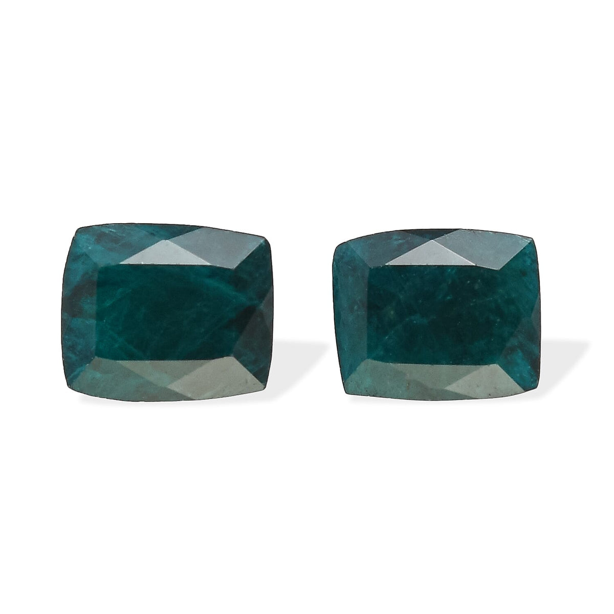 Teal Grandidierite Set of 2 (Cush 5X4 mm) 0.57 ctw