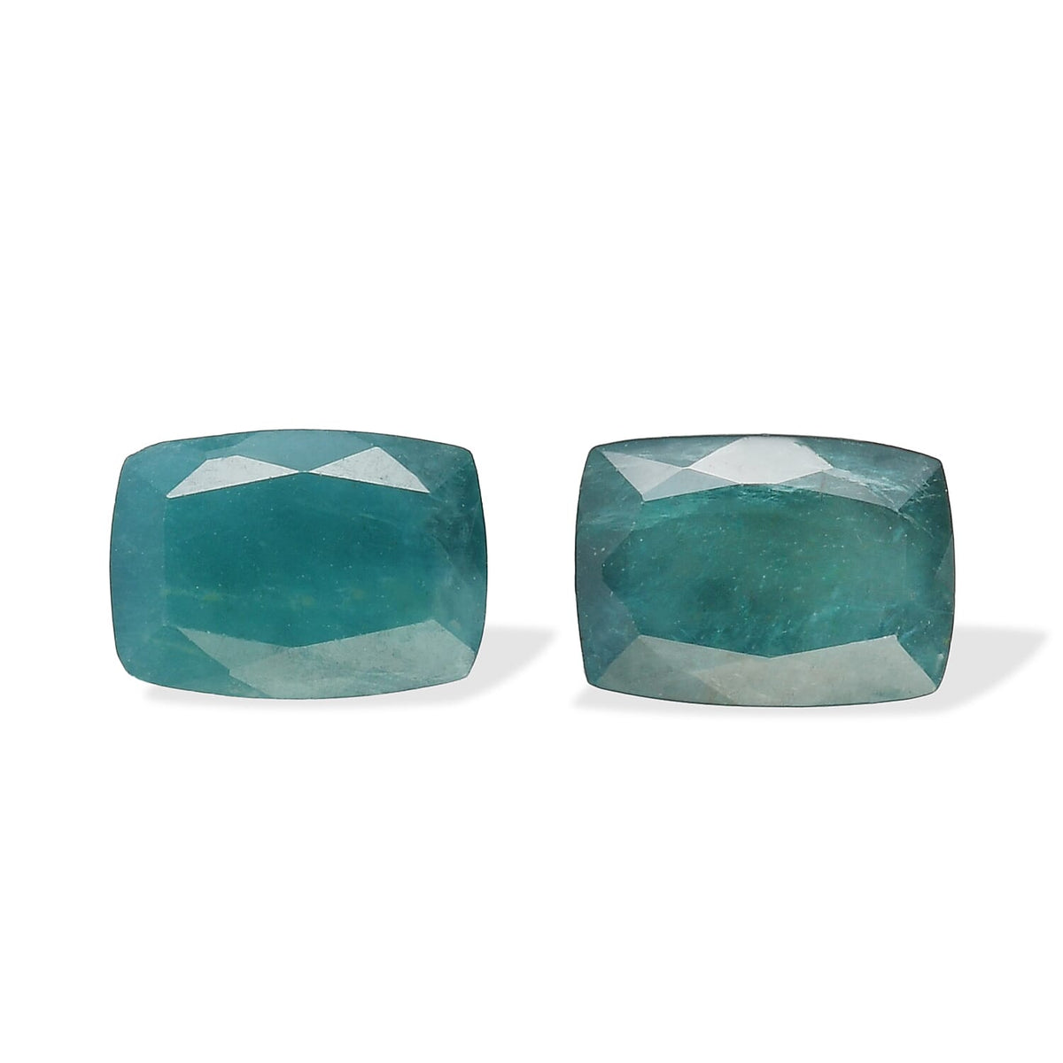 Teal Grandidierite Set of 2 (Cush 7x5 mm) 1.58 ctw