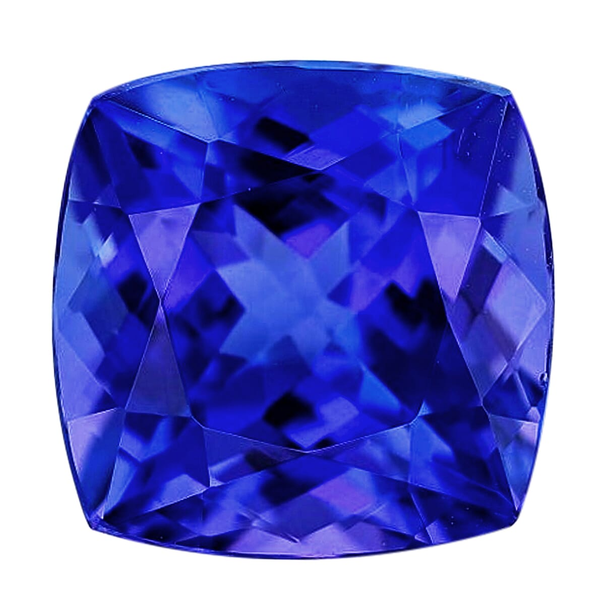 Certified and Appraised AAAA Tanzanite (Cush 7.5 mm) 1.75 ctw