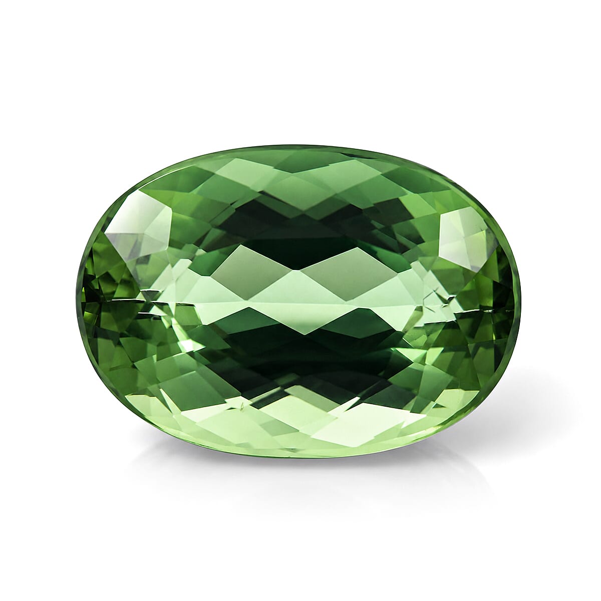 Mint Tourmaline Oval Free Faceted Cut 4A 5.00 ctw