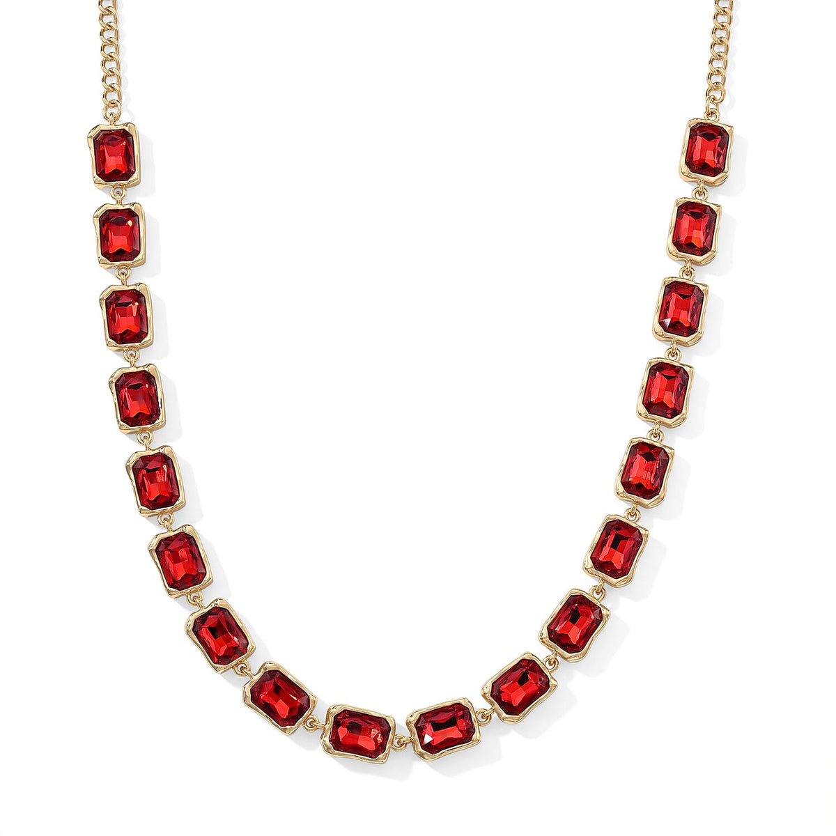 White Glass Necklace in Silvetone 20-22 Inches