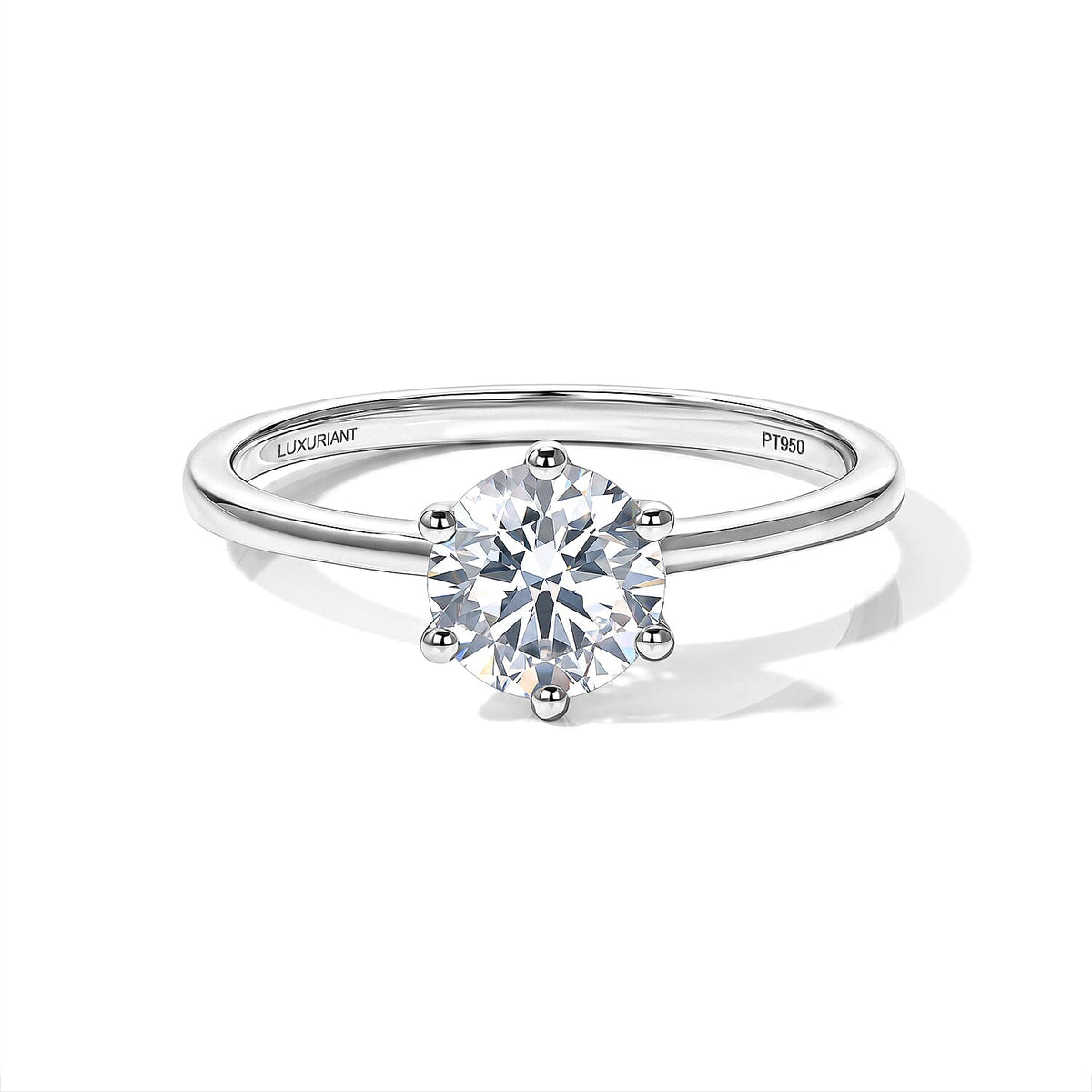 Luxuriant Lab Grown Diamond Solitaire Ring (E-F VS ) in 18K Vermeil Rose Gold Over Sterling Silver (Size 10.0) 0.25 ctw