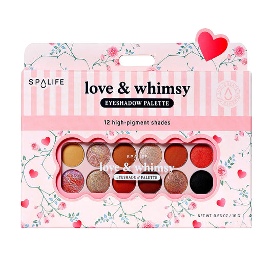 SpaLife Love & Whimsy Eyeshadow Palette (12 Shades) Made in Korea (Ships in 3-5 Days)