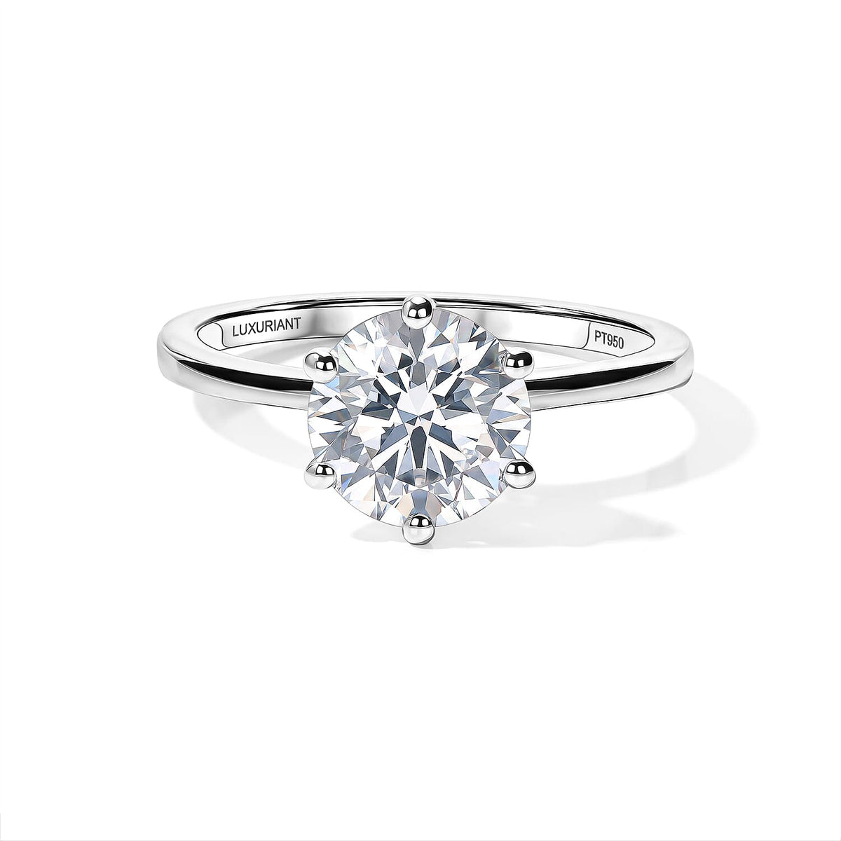 Luxuriant Lab Grown Diamond Solitaire Ring (E-F VS ) in 18K Vermeil Rose Gold Over Sterling Silver (Size 10.0) 0.25 ctw