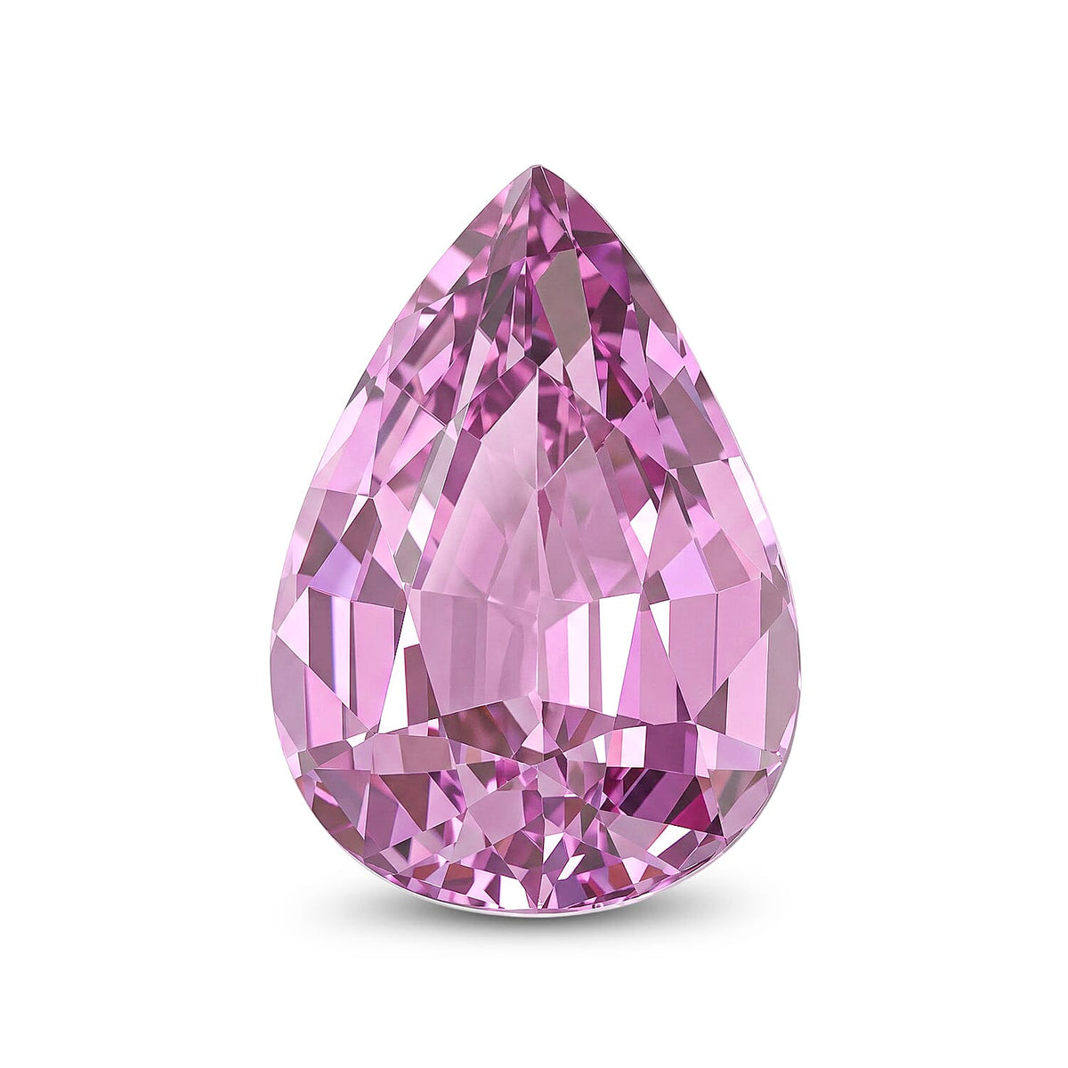 Certified and Appraised AAAA Patroke Kunzite (Pear Free Size) 20.00 ctw