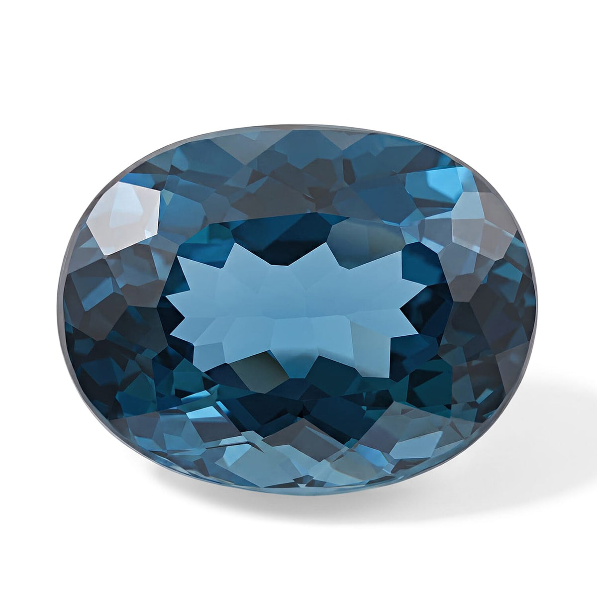 AAAA London Blue Topaz (Oval Free Size) 45.00 ctw