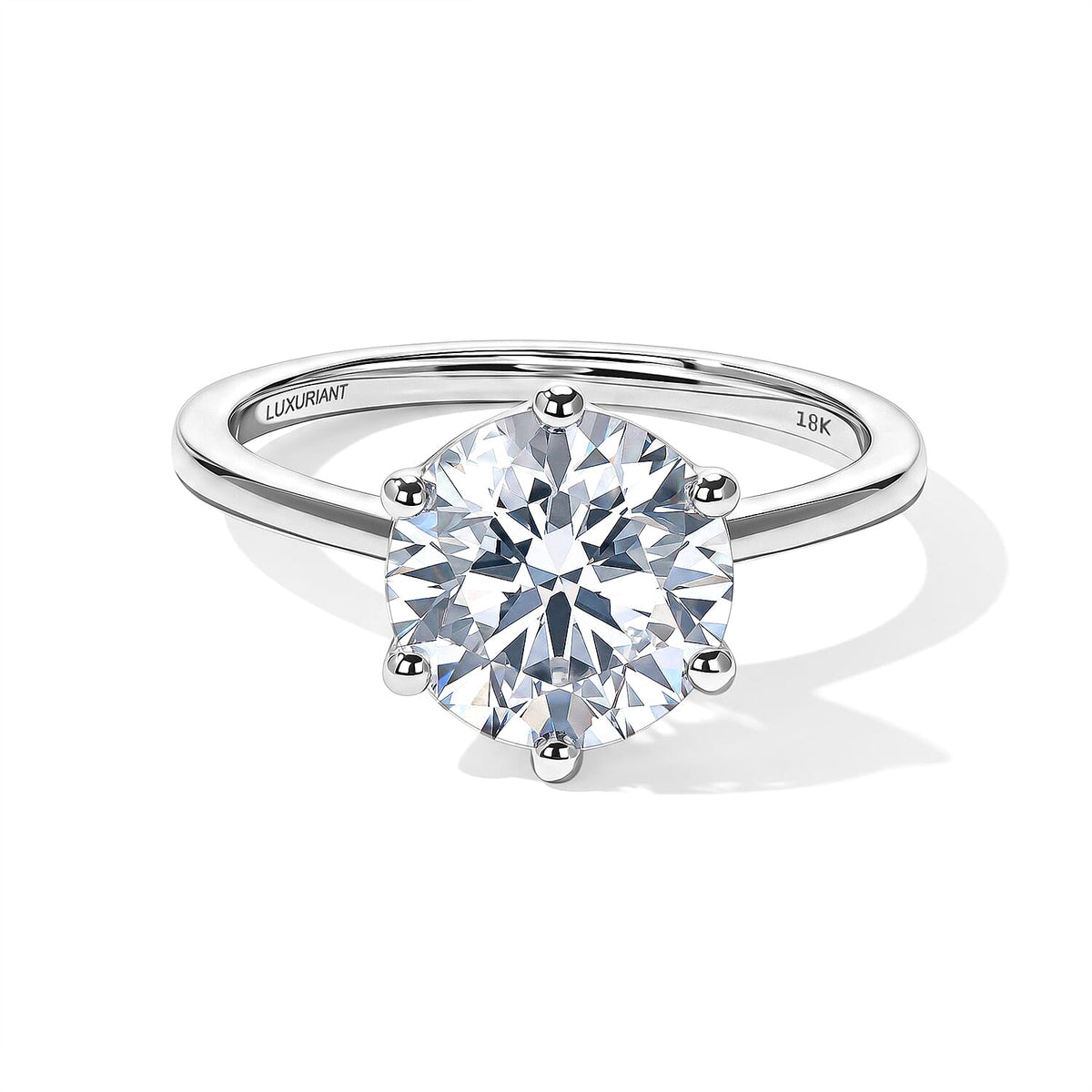 Luxuriant Lab Grown Diamond Solitaire Ring (E-F VS ) in 18K Vermeil Rose Gold Over Sterling Silver (Size 10.0) 0.25 ctw