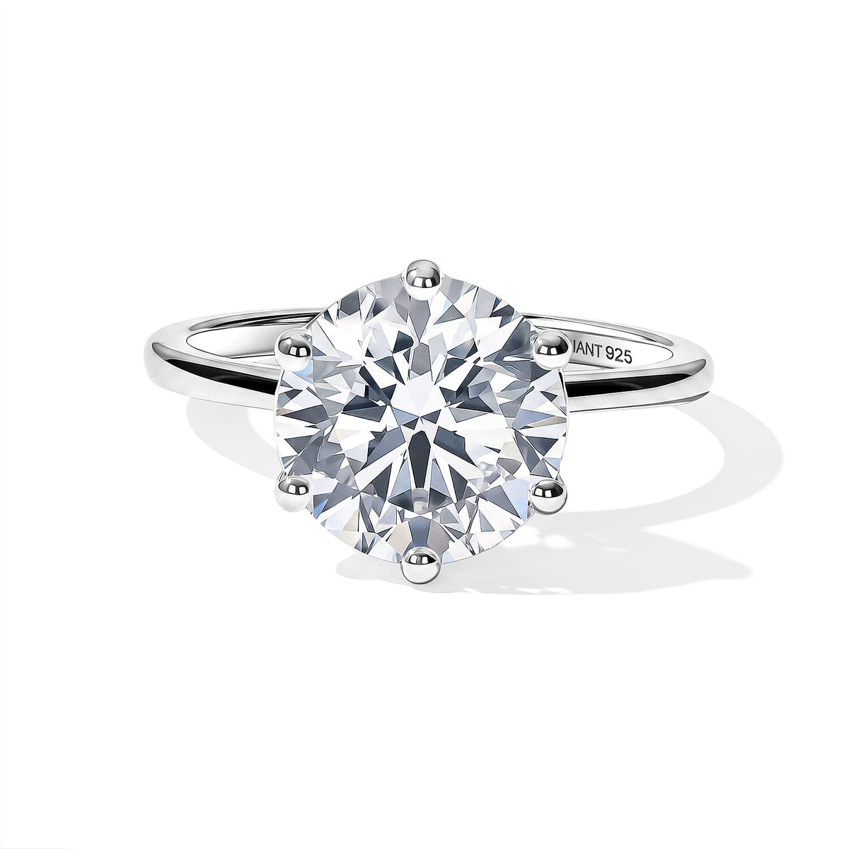 Luxuriant Lab Grown Diamond Solitaire Ring (E-F VS ) in 18K Vermeil Rose Gold Over Sterling Silver (Size 10.0) 0.25 ctw