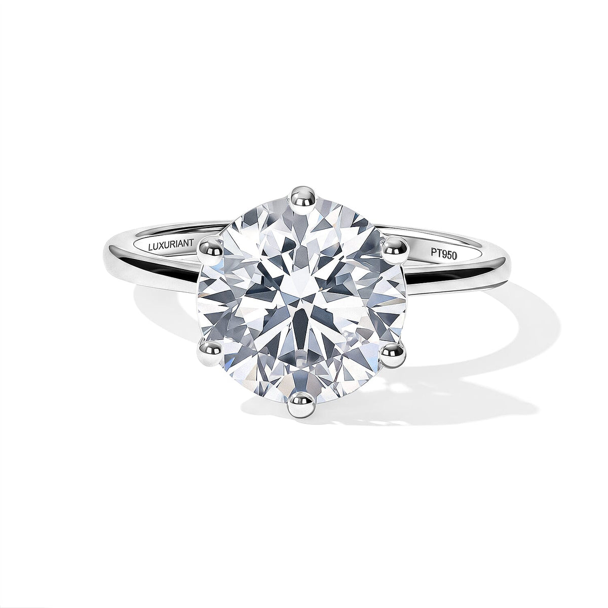 Luxuriant Lab Grown Diamond Solitaire Ring (E-F VS ) in 18K Vermeil Rose Gold Over Sterling Silver (Size 10.0) 0.25 ctw
