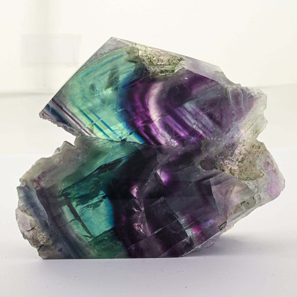 Natural-Sided Fluorite Generator 3-4" Approx 2420Ctw