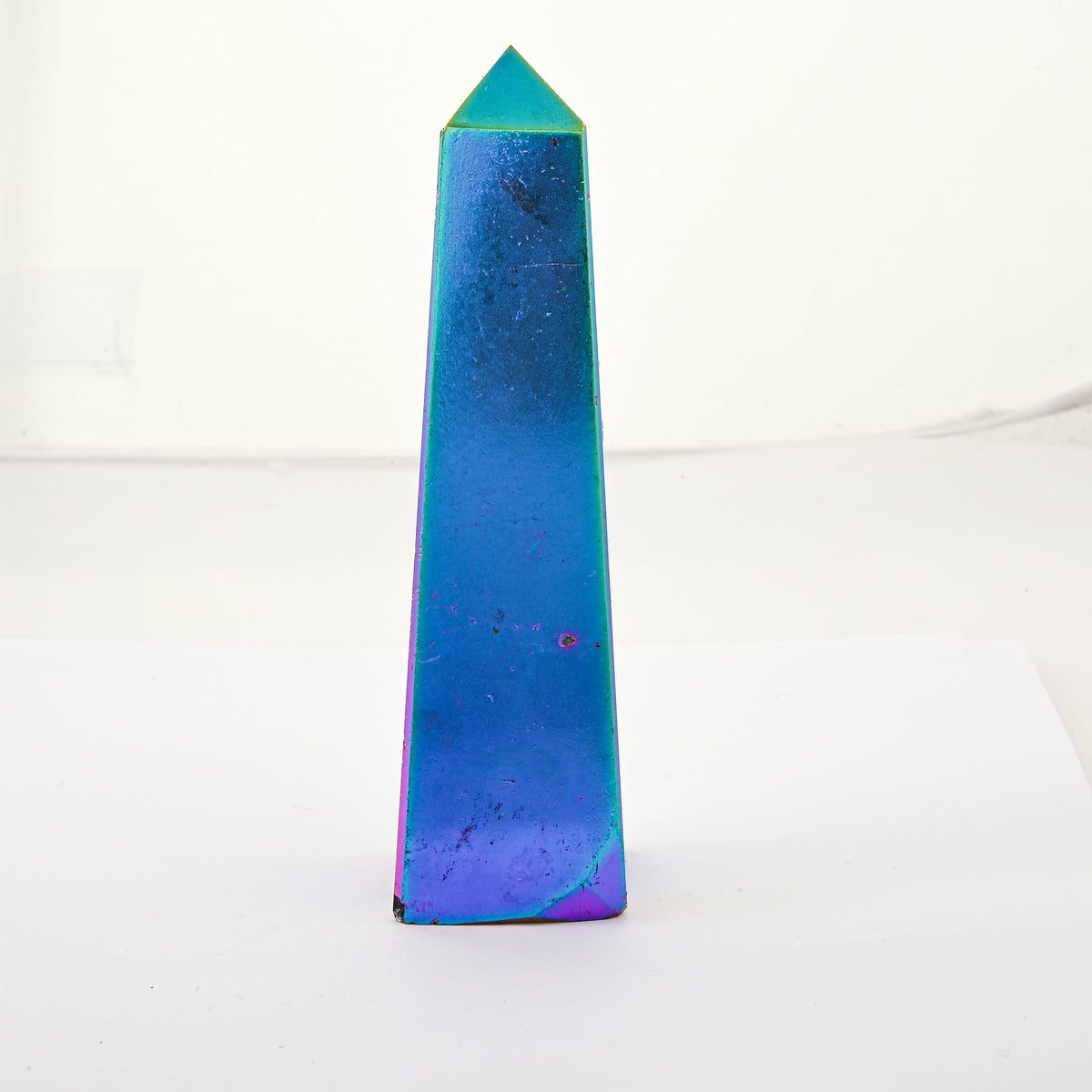 Titanium Aura Clear Quartz Obelisk 5-5.5 Approx 985Ctw