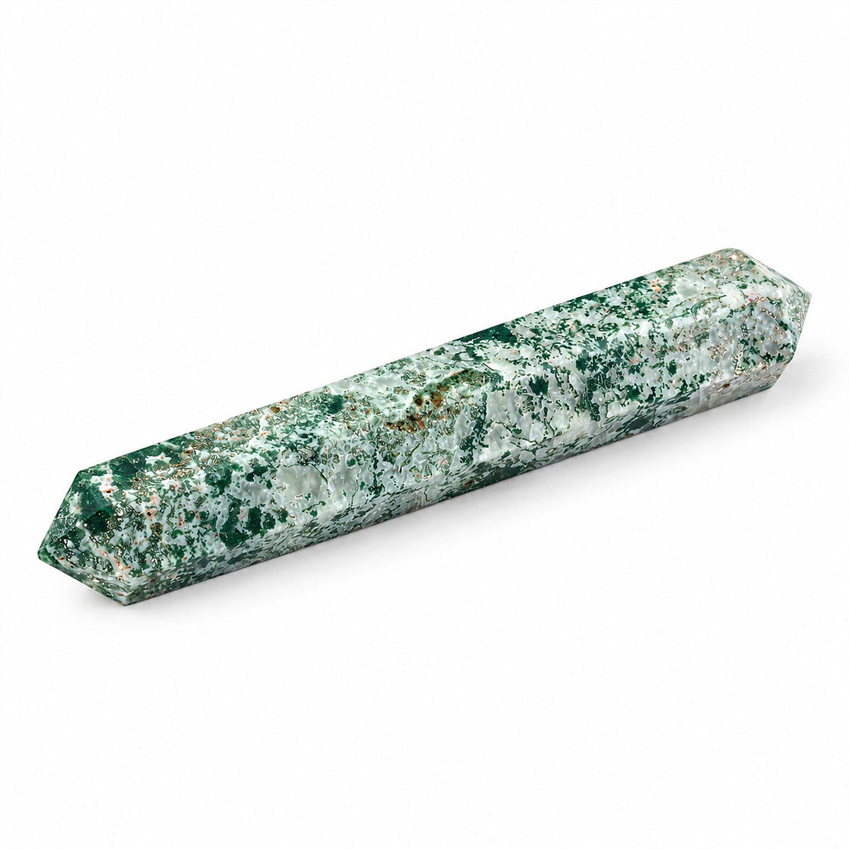 Bonded Double-Terminated Chrysoprase, Bloodstone, Amethyst Wand 5.5-6 Approx 615Ctw