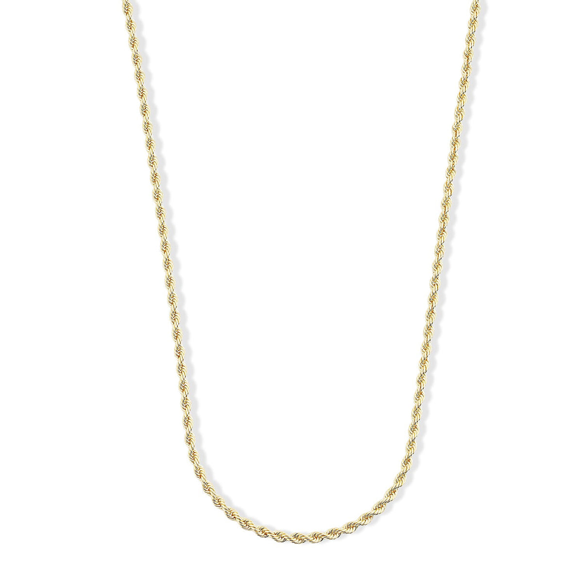 10K Gold 3.8mm Twisted Rope Chain Necklace – 20 Inch – 6.4g