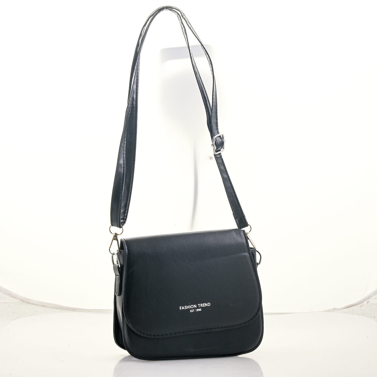 Closeout Lilac Faux Leather Flap Crossbody Bag