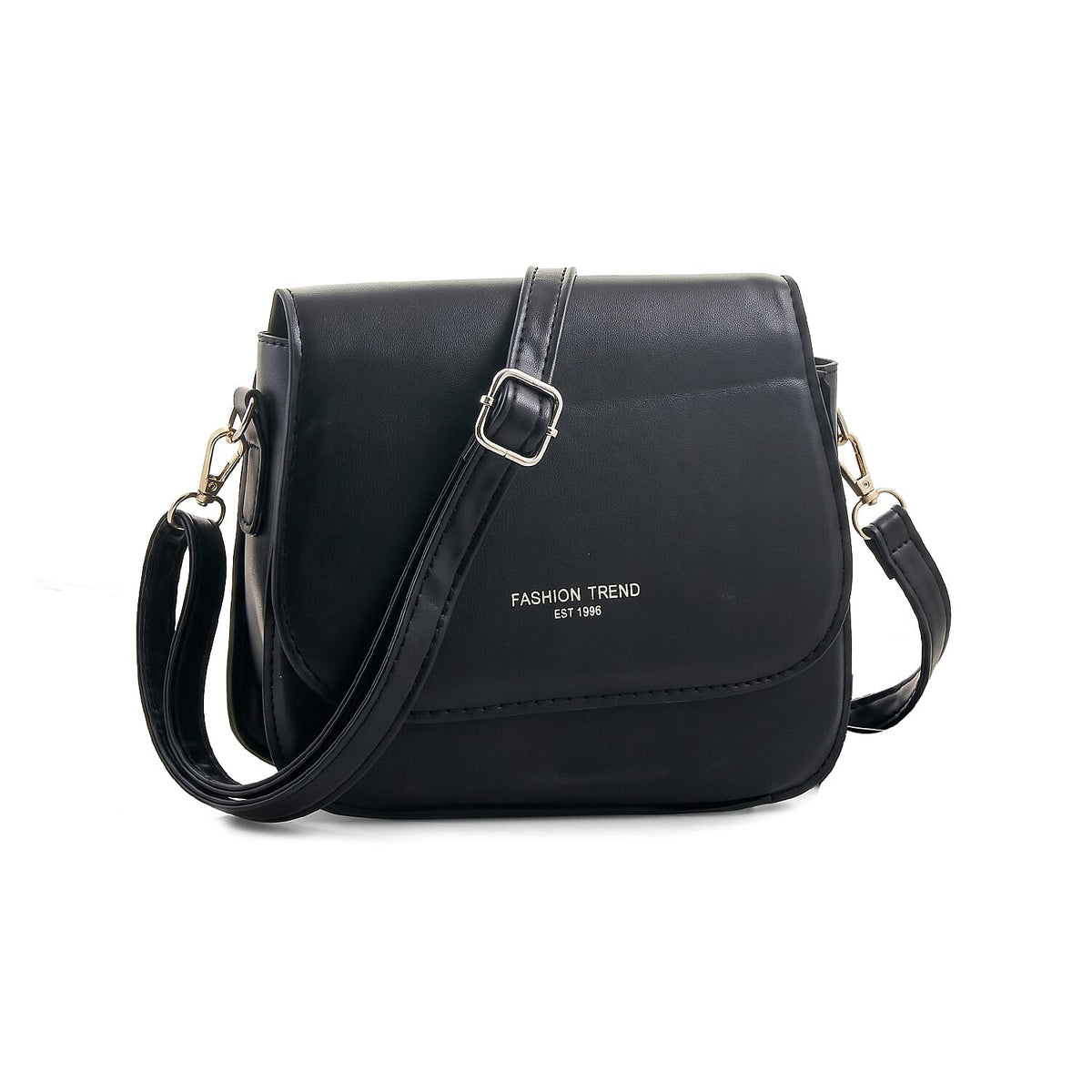 Closeout Lilac Faux Leather Flap Crossbody Bag