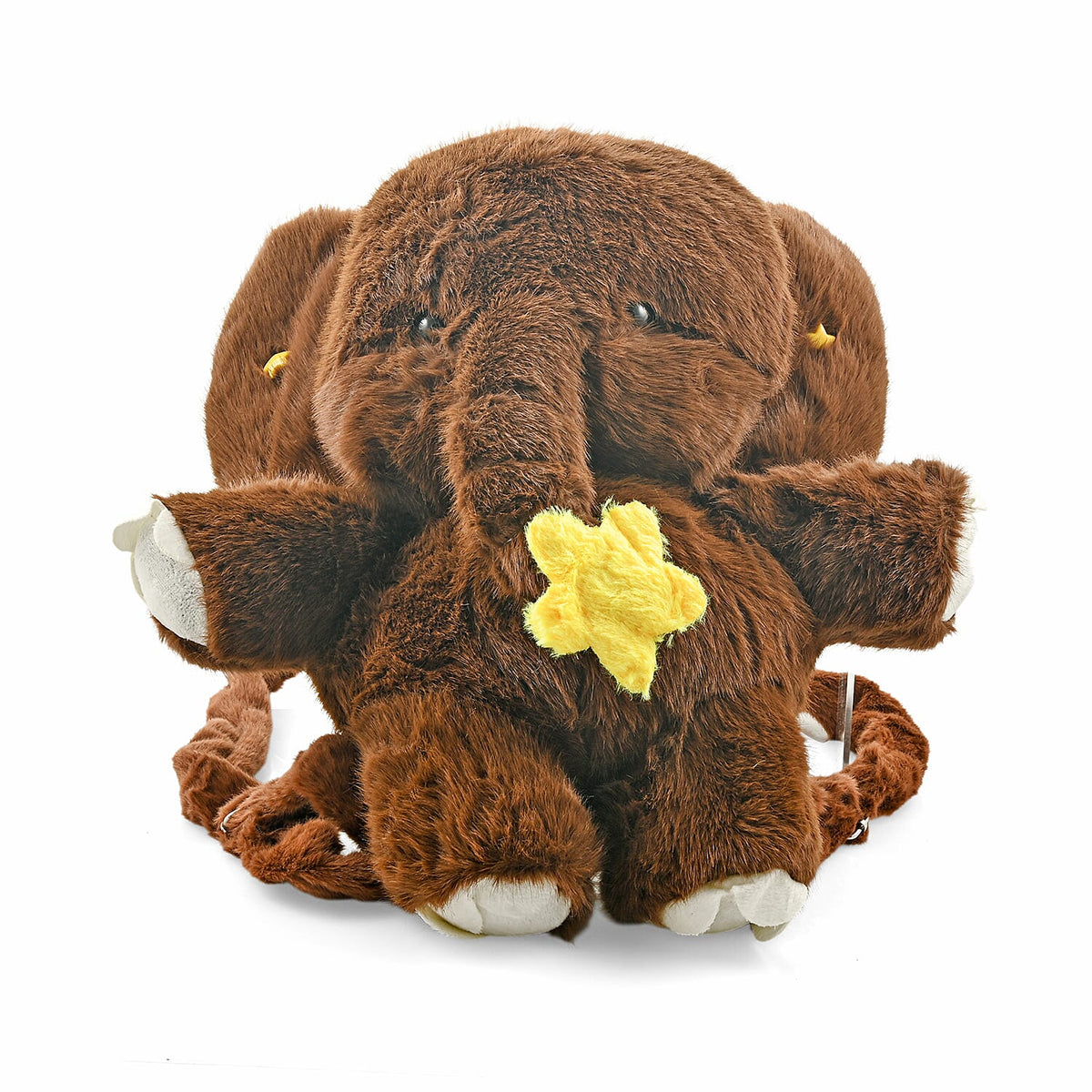 Closeout Dark Gray Elephant Plush Backpack