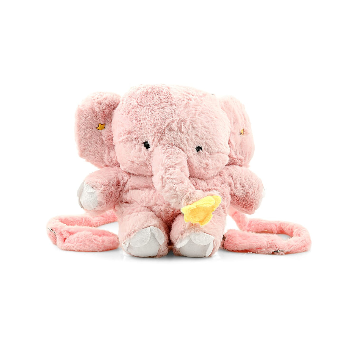Closeout Dark Gray Elephant Plush Backpack
