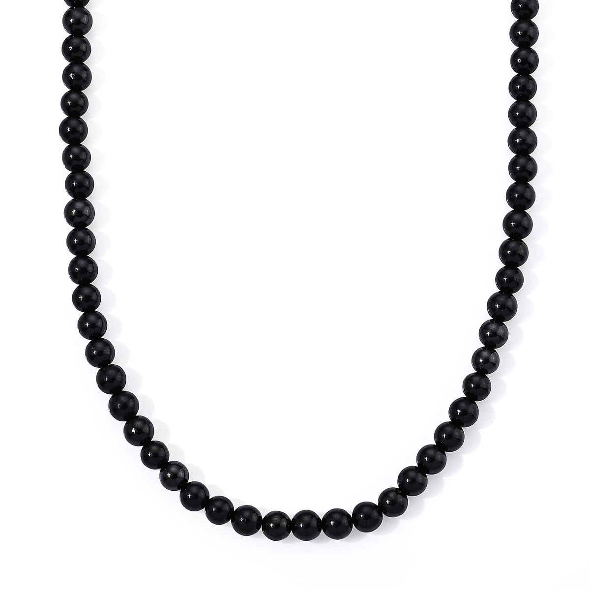 GCS Shungite 8mm Round Beaded Strand (16 Inches) 150.00 ctw
