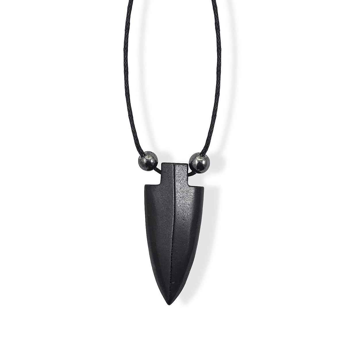 Arrowhead Artistic Jasper and Lava 32.00 ctw Cord Necklace (Adjustable)