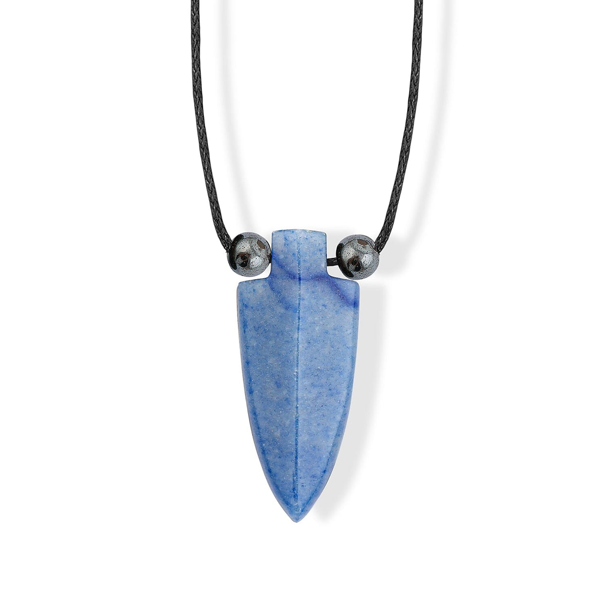 Arrowhead Artistic Jasper and Lava 32.00 ctw Cord Necklace (Adjustable)
