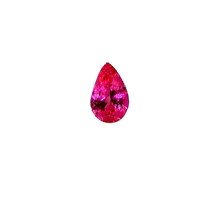 Certified and Appraised AAAA Mehange Neon Pink Spinel (Pear Free Size) 0.50 ctw