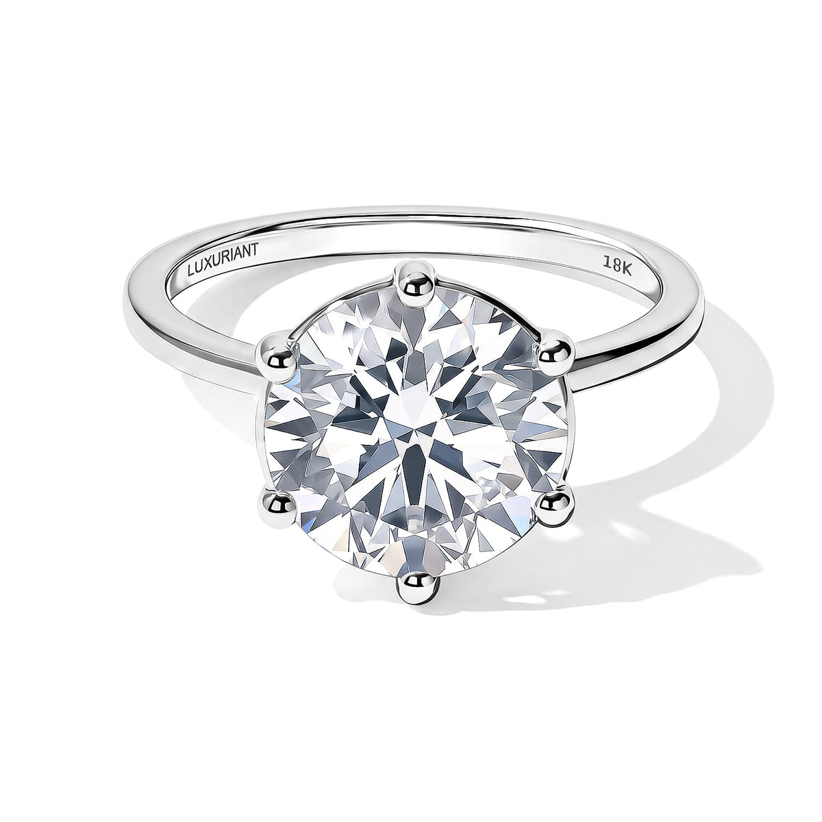 Luxuriant Lab Grown Diamond Solitaire Ring (E-F VS ) in 18K Vermeil Rose Gold Over Sterling Silver (Size 10.0) 0.25 ctw