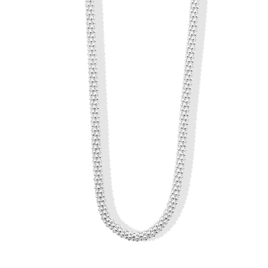 La Bella Italian Popcorn Chain Necklace in 14K Yellow Gold Over Sterling Silver (20-22 Inches) 22.70 Grams