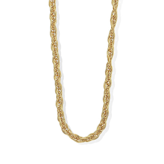 La Bella Italian Fantasia Chain Necklace in 14K Yellow Gold Over Sterling Silver (20-22 Inches) 26.08 Grams