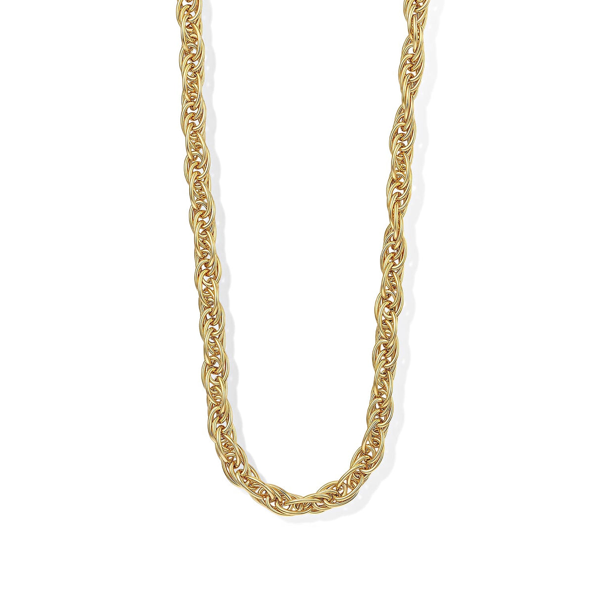 La Bella Italian Fantasia Chain Necklace in 14K Yellow Gold Over Sterling Silver (20-22 Inches) 26.08 Grams