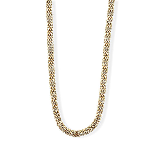 La Bella Italian Chain Necklace in 14K YG Over Sterling Silver (20-22 Inches) 14.60 Grams